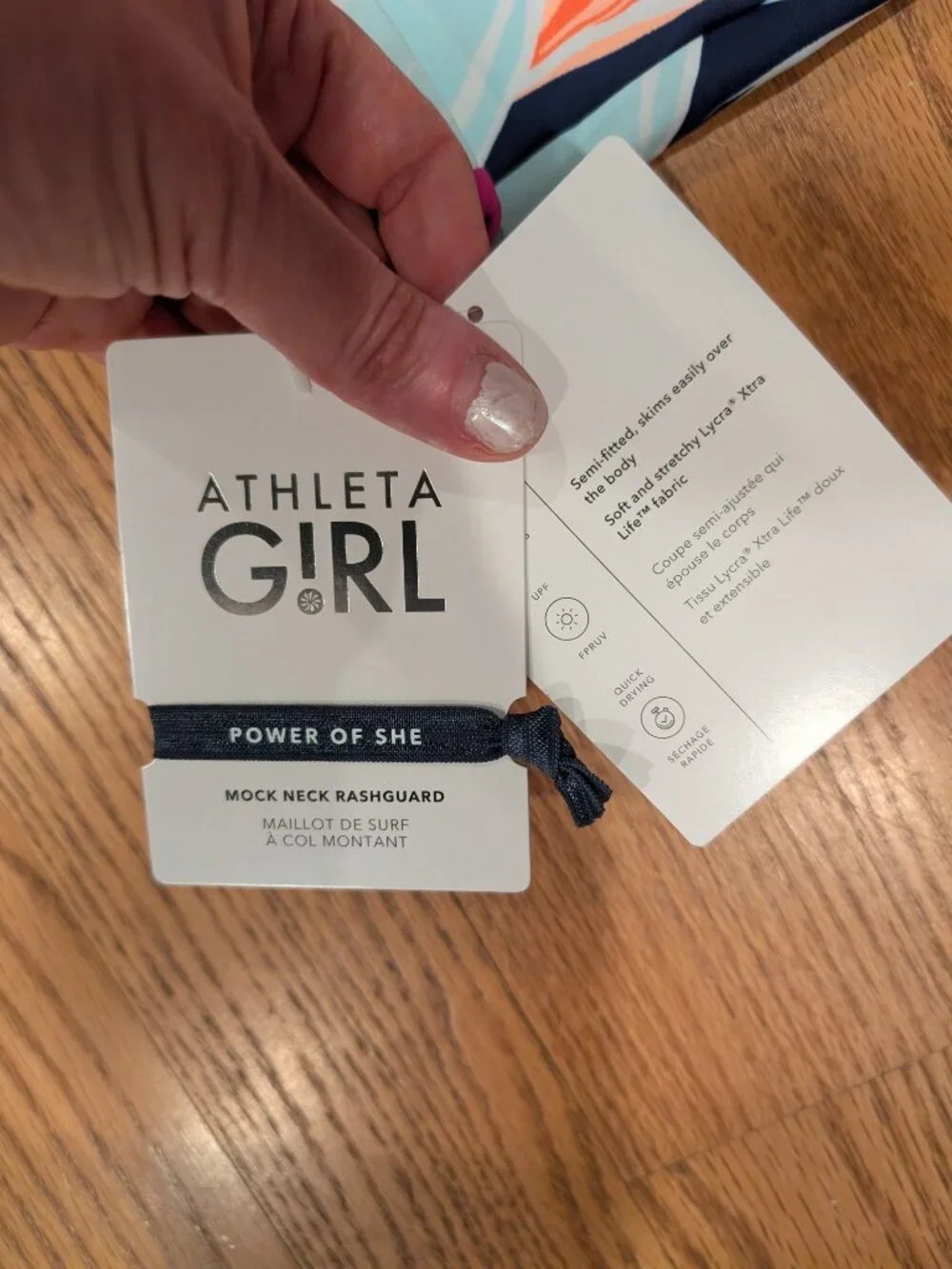 Girls rashguard & swim bikini bottoms -- Athleta